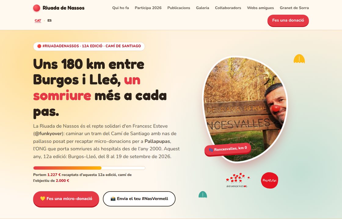 Captura de la web de Riuada de Nassos